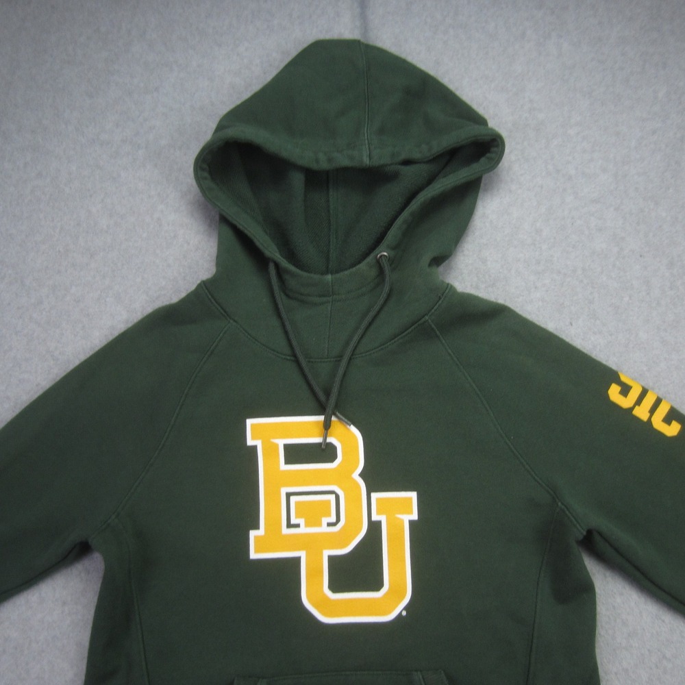 Baylor Bears Hoodie XS Green Sic‎ Em Bears Graphic Champion Sweatshirt NCAA - Picture 2 of 14